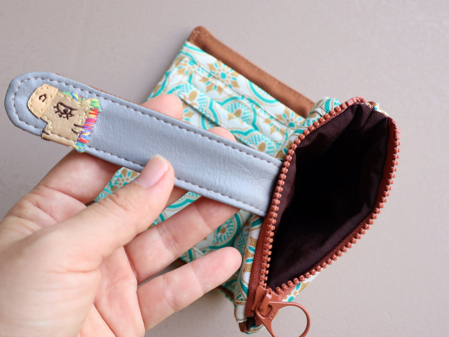 【fabric wallet】Seal cloth short clip/medium short clip
