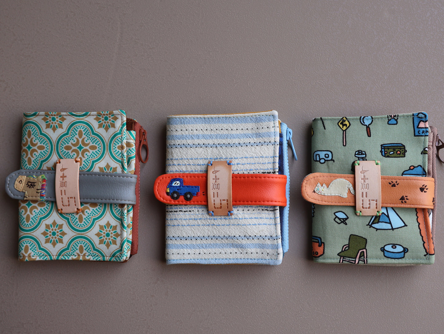 【fabric wallet】Sloth lazy fabric short/medium short clip