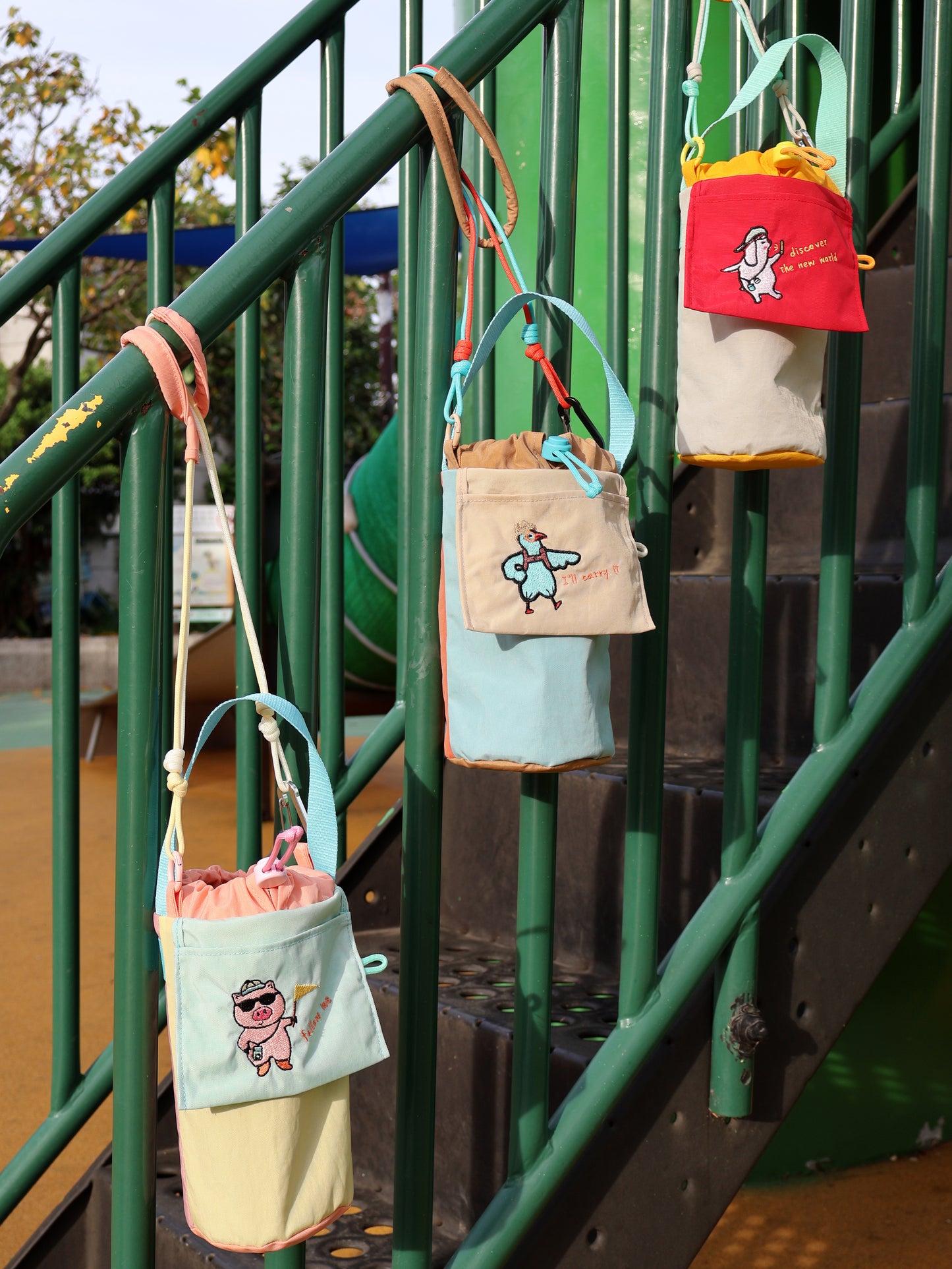 多功能斜背手提水壺袋 / 飲料提袋