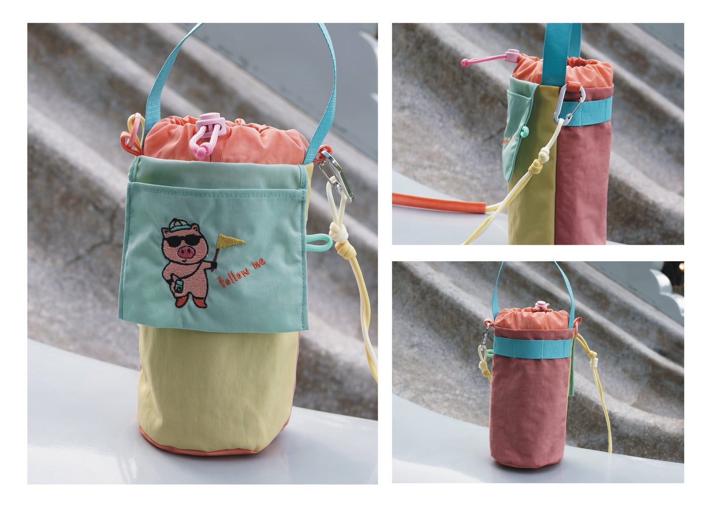 多功能斜背手提水壺袋 / 飲料提袋