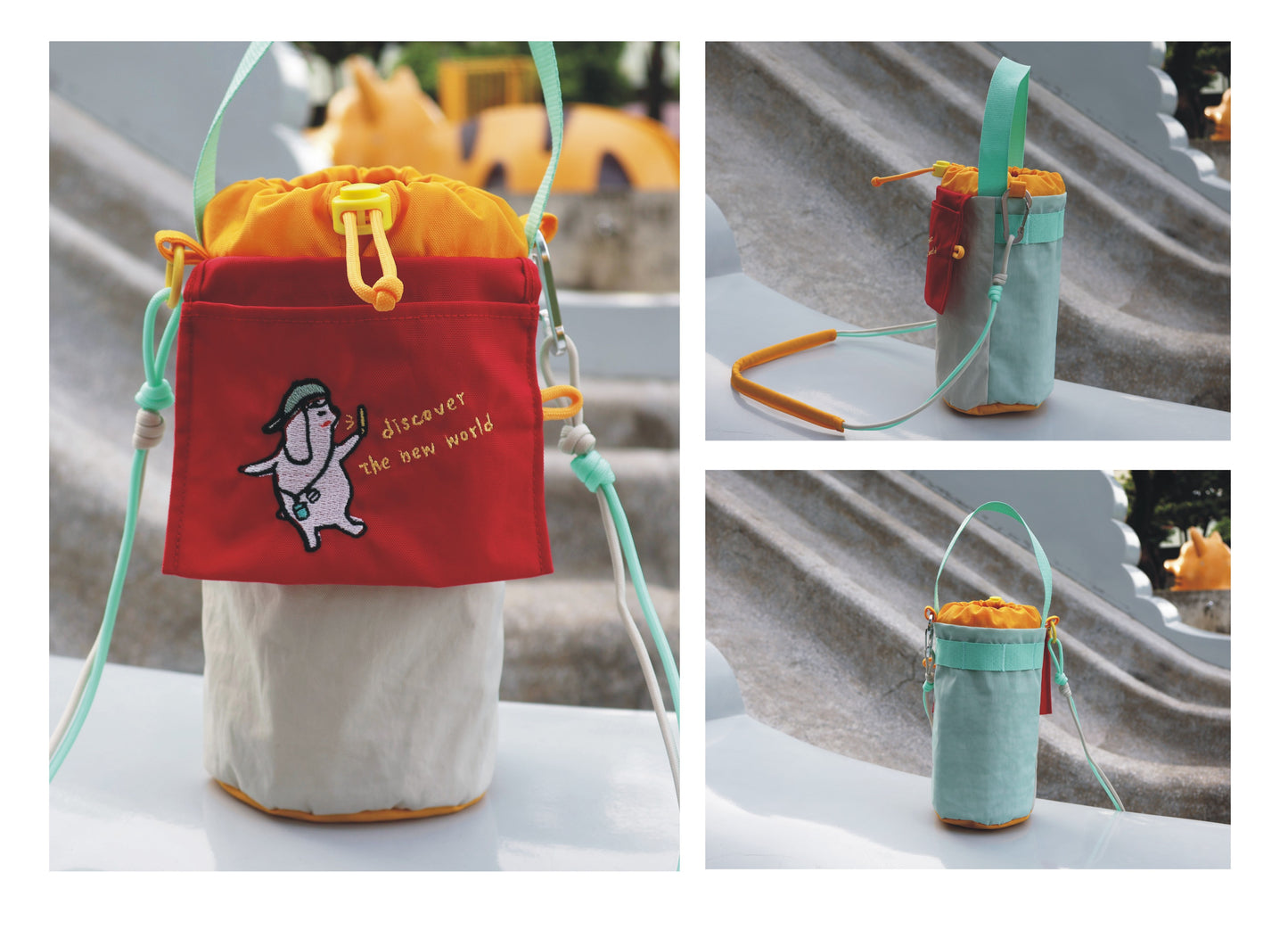 多功能斜背手提水壺袋 / 飲料提袋