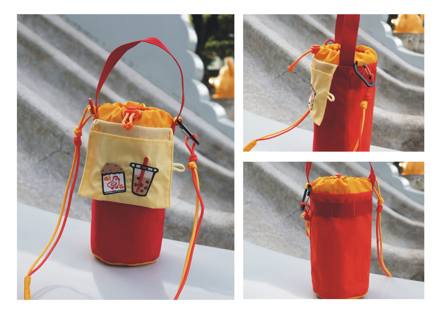 多功能斜背手提水壺袋 / 飲料提袋