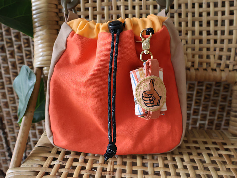 【drawstring pockets】Onigiri Pocket Bag