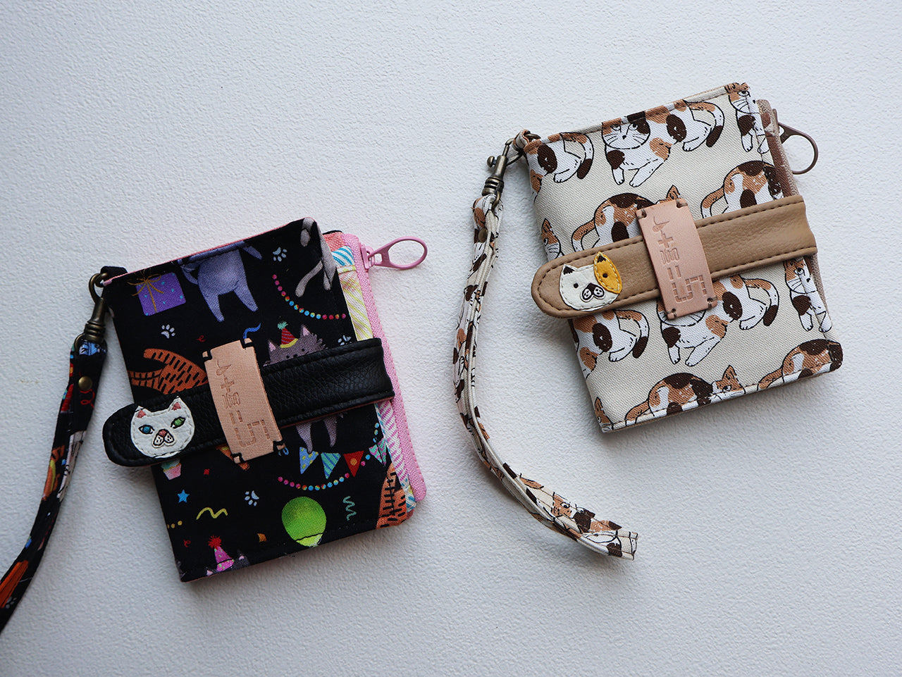 【fabric wallet】Birthday party fabric short/medium short clip