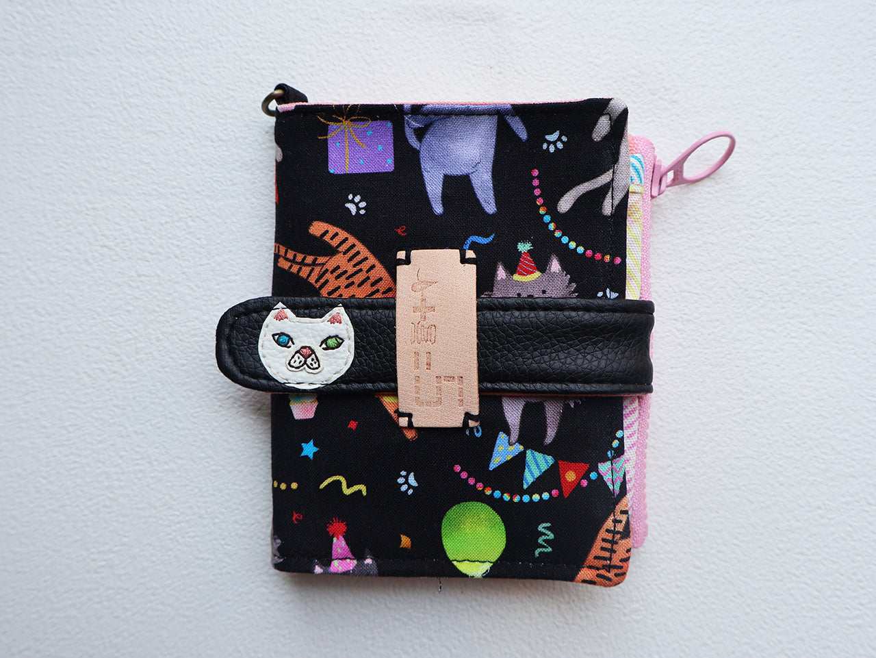 【fabric wallet】Birthday party fabric short/medium short clip