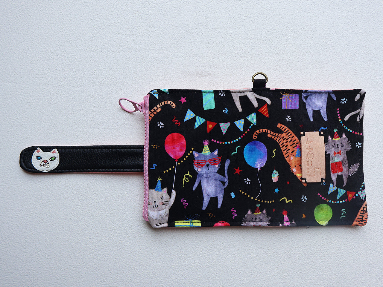 【fabric wallet】Birthday party fabric short/medium short clip