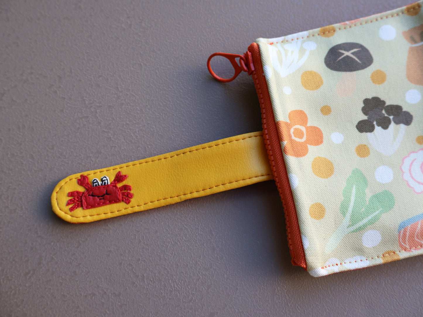 【fabric wallet】Magic footprint cloth short/medium short clip