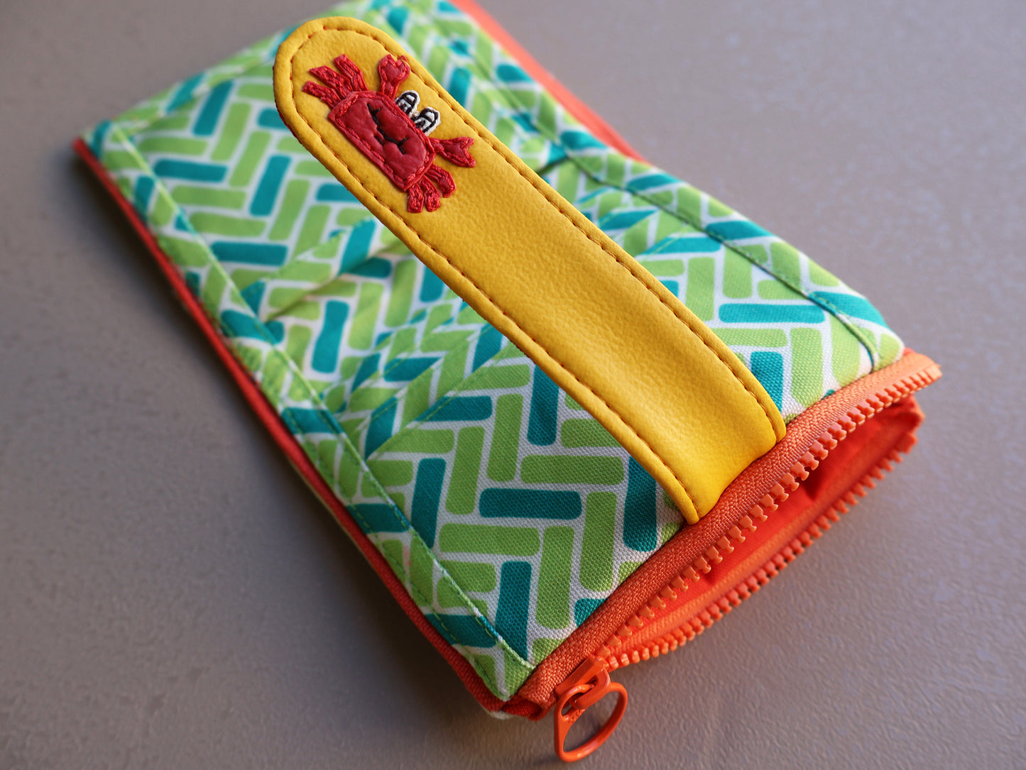 【fabric wallet】Magic footprint cloth short/medium short clip