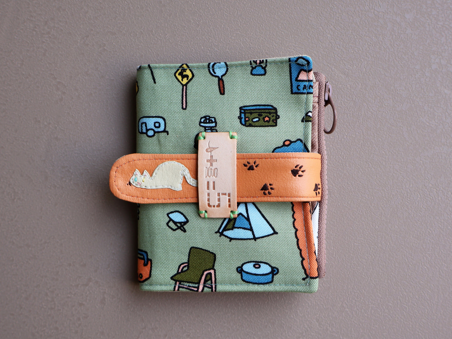 【fabric wallet】Sloth lazy fabric short/medium short clip