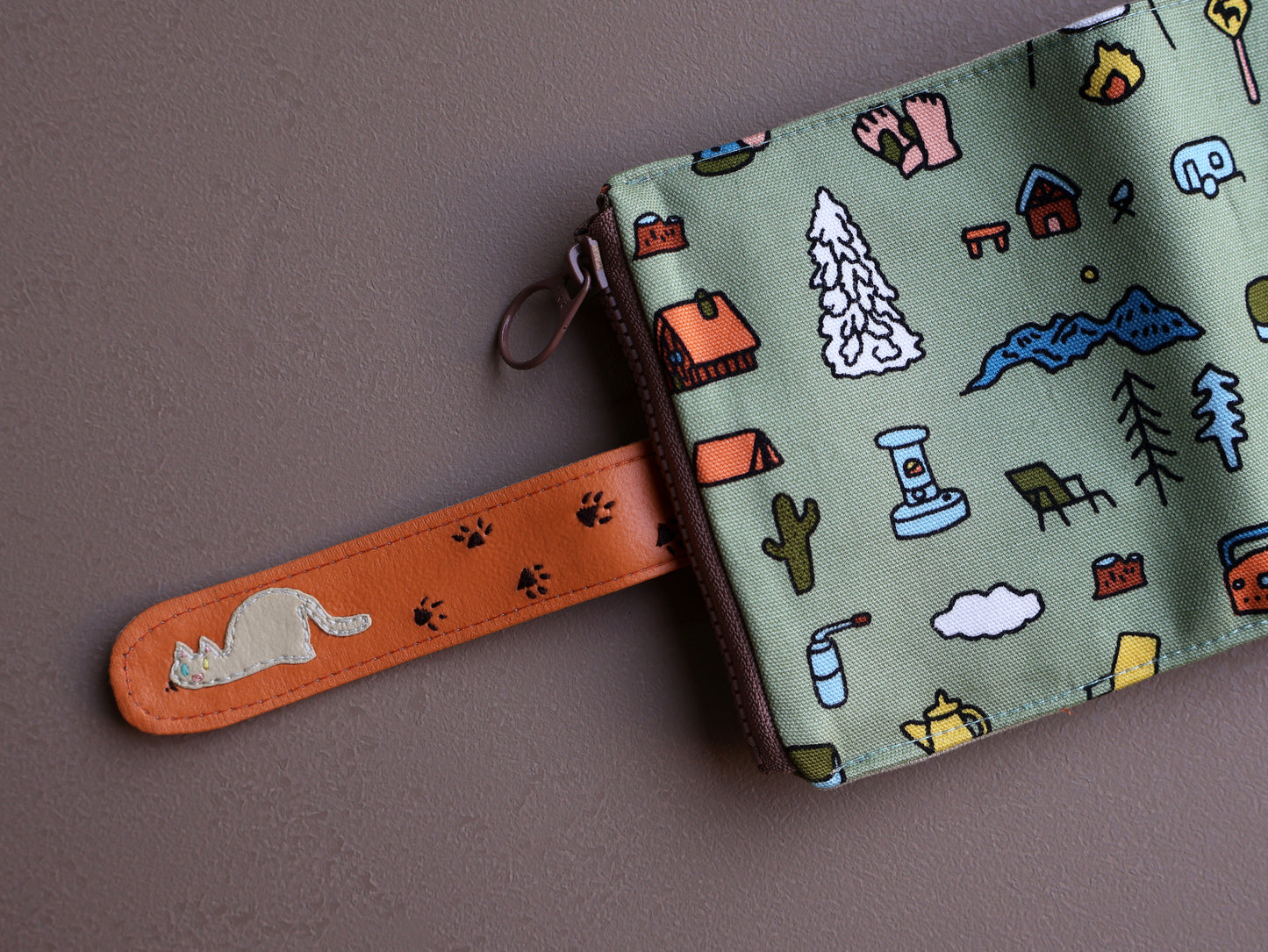 【fabric wallet】Sloth lazy fabric short/medium short clip